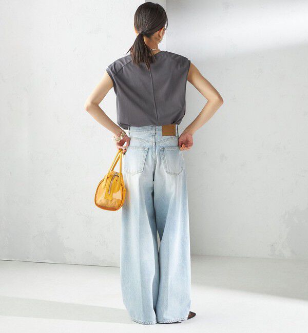 SHIPS for women「プラチナ ヴェール フレンチ スリーブ TEE」|Tシャツ・カットソー|