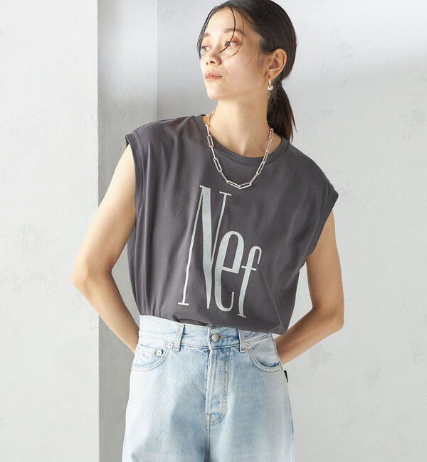 SHIPS for women「プラチナ ヴェール フレンチ スリーブ TEE」|Tシャツ・カットソー|