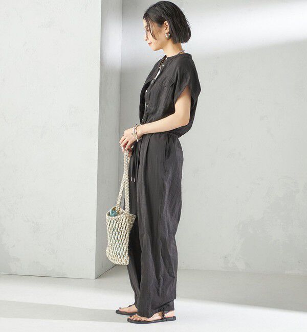 SHIPS for women「〈手洗い可能〉ダブル ポケット ミリタリー オールインワン」|オールインワン|