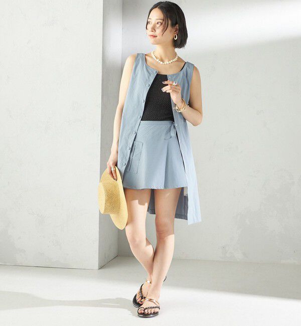 SHIPS for women「maroba:＜手洗い可能＞ラッシュ ミニ ワンピース」|その他|