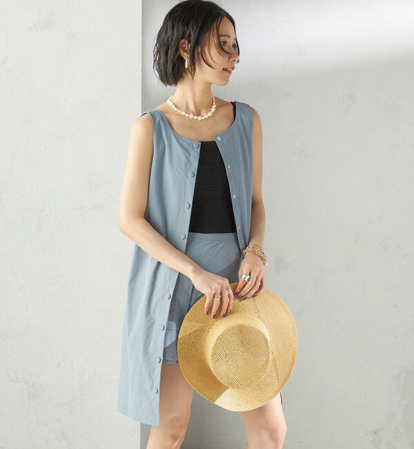 SHIPS for women「maroba:＜手洗い可能＞ラッシュ ミニ ワンピース」|その他|