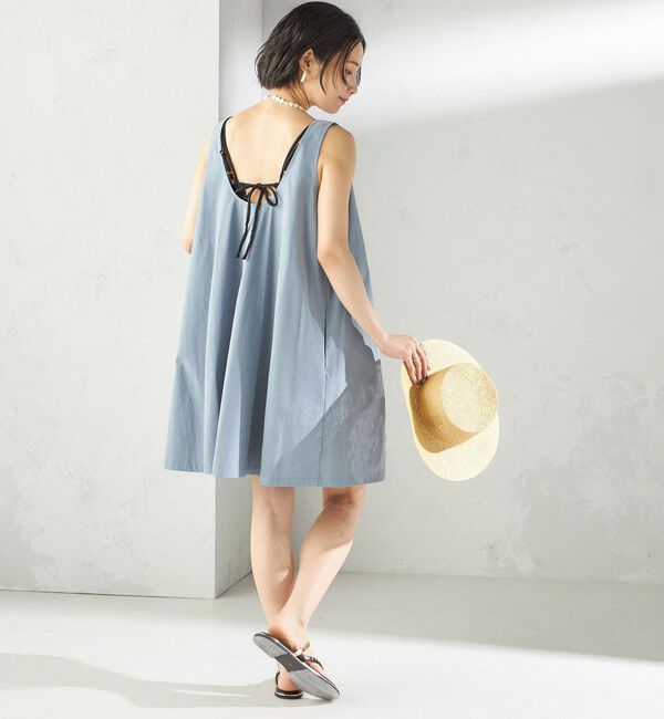 SHIPS for women「maroba:＜手洗い可能＞ラッシュ ミニ ワンピース」|その他|