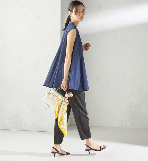 SHIPS for women「troisiemeCHACO:〈手洗い可能〉テーパード パンツ」|スラックス|