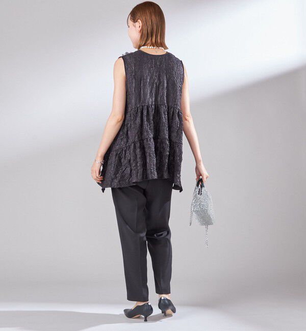 SHIPS for women「troisiemeCHACO:〈手洗い可能〉テーパード パンツ」|スラックス|