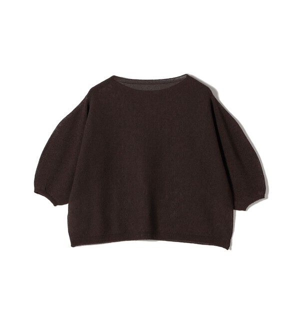 SHIPS for women「〈手洗い可能〉ペーパー パフ スリーブ 半袖 ニット」|ニット・セーター|