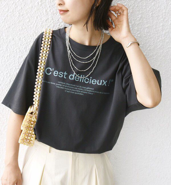 SHIPS for women「サダハルアオキ コラボ TEE」|Tシャツ・カットソー|ダークグレー