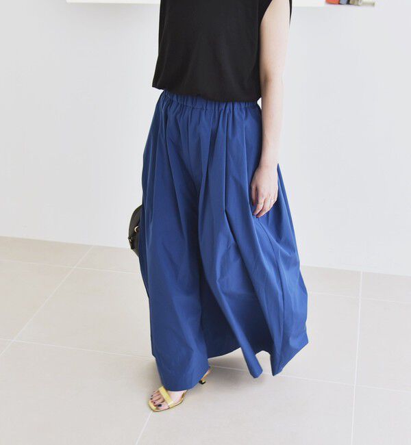 quaranciel「quaranciel:〈洗濯機可能〉タイプライター ギャザー ワイド キュロット パンツ」|その他|