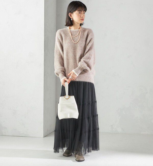 SHIPS for women「〈手洗い可能〉チュール プリーツ ティアード スカート」|スカート|