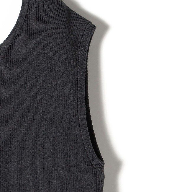 SHIPS for women「〈手洗い可能〉コットン リブ ノースリーブ &times; 布帛 スカート ワンピース」|ワンピース|