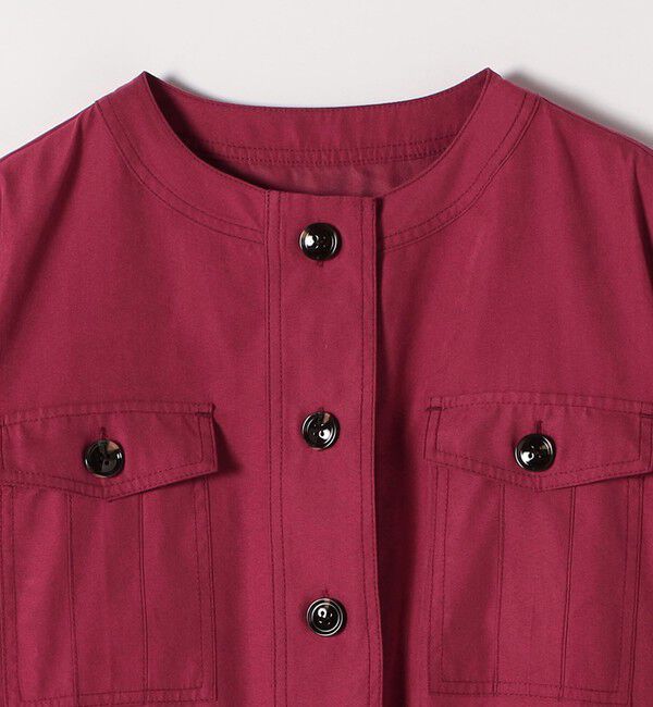 SHIPS any「SHIPS any:〈洗濯機可能〉ピーチスキン クルーネック ポケット フレア ワンピース」|ワンピース|