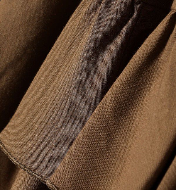 SHIPS any「SHIPS any:〈洗濯機可能〉ティアード ラッフル マキシ スカート」|スカート|