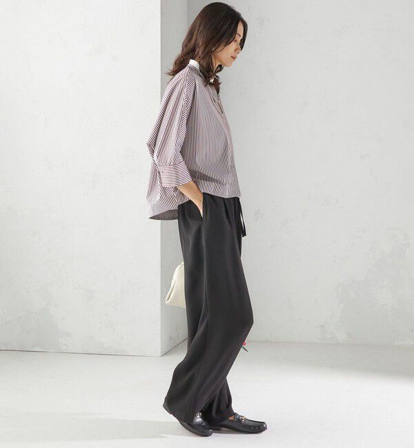 SHIPS for women「〈手洗い可能〉綿 ポリエステル ストライプ 羽織 シャツ」|シャツ・ブラウス|