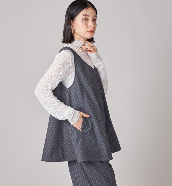 SHIPS for women「SHIPS NINE CASE:〈手洗い可能〉ストライプ チュニック」|チュニック|