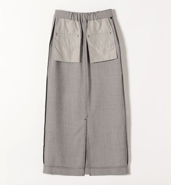 quaranciel「quaranciel:〈洗濯機可能〉ウーステッド ステッチ Iライン ロング スカート」|スカート|