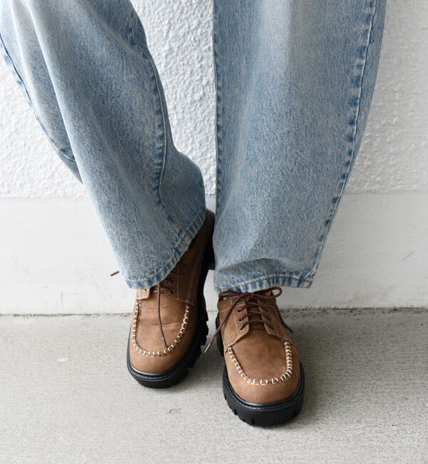 SHIPS any「【SHIPS any別注】eblouna: チャンキーソール デッキ シューズ」|デッキシューズ|