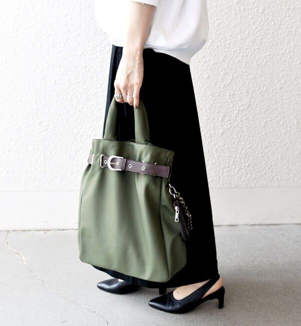 SHIPS any「SHIPS any: バックル ベルト デザイン A4 トート バッグ」|トートバッグ|