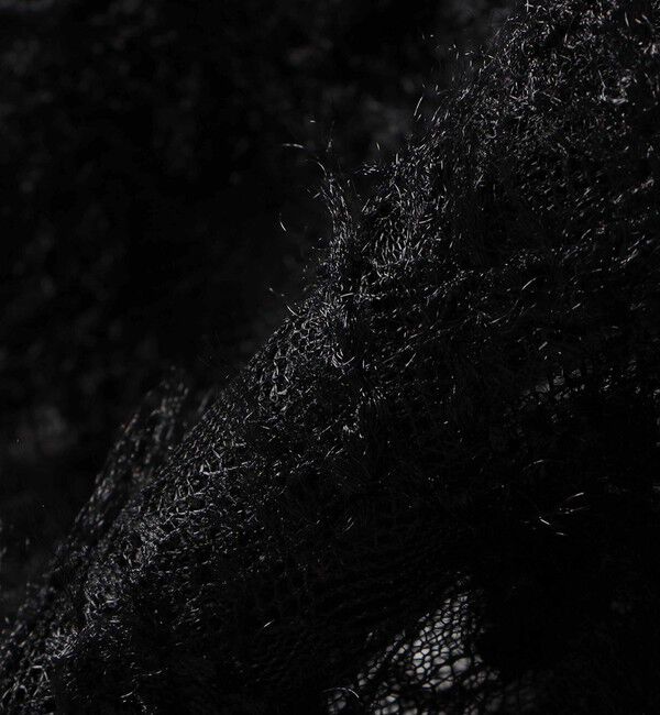 SHIPS for women「【WEB限定】〈手洗い可能〉チュール フェザー レース 羽織」|シャツ・ブラウス|