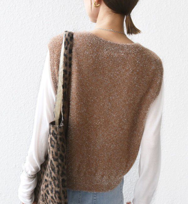 SHIPS for women「〈手洗い可能〉ラメ ニット ベスト」|ベスト・ジレ|