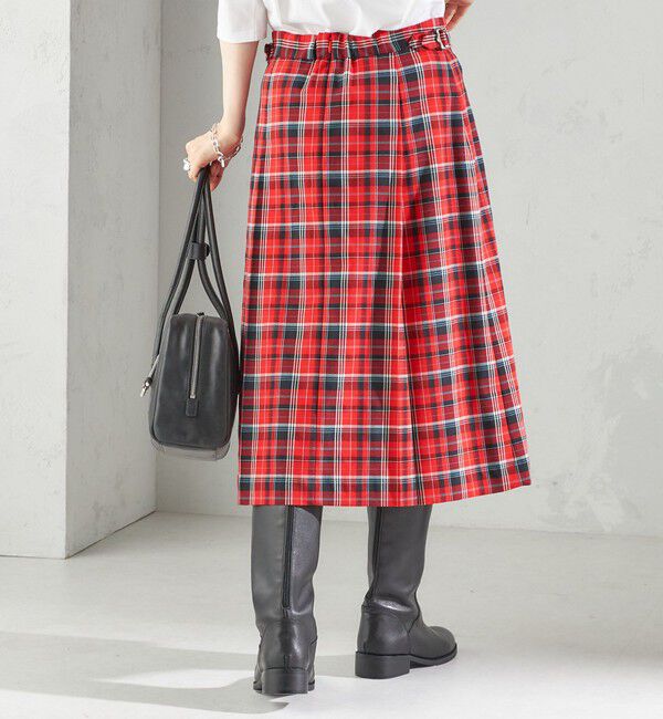 SHIPS for women「《一部追加予約》チェック ボックス プリーツ スカート」|スカート|