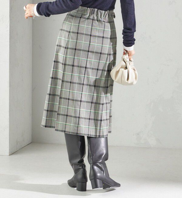 SHIPS for women「《一部追加予約》チェック ボックス プリーツ スカート」|スカート|