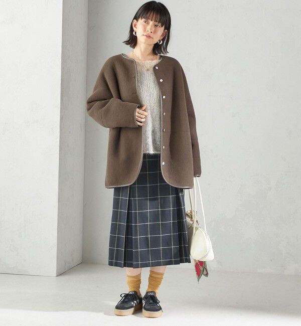 SHIPS for women「《一部追加予約》チェック ボックス プリーツ スカート」|スカート|