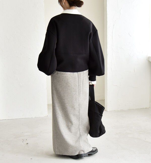 quaranciel「quaranciel:〈洗濯機可能〉ポンチ ロゴプリント スウェット ジップ ブルゾン カーディガン」|スウェット・ジャージ|