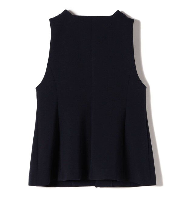 SHIPS for women「〈洗濯機可能 / セレモニー対応可〉ポリエステル レーヨン ダンボール ジレ」|ベスト・ジレ|