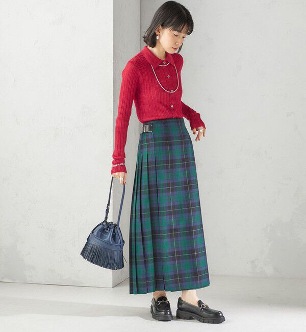 SHIPS for women「【SHIPS別注】O&rsquo;NEIL OF DUBLIN:チェック キルトスカート」|スカート|