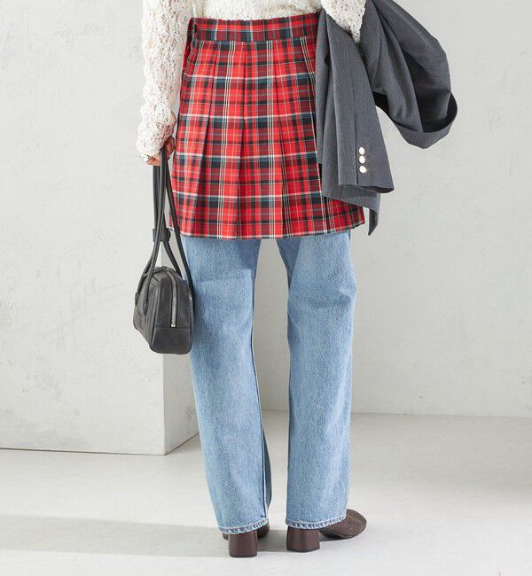 SHIPS for women「チェック プリーツ 巻き スカート」|スカート|