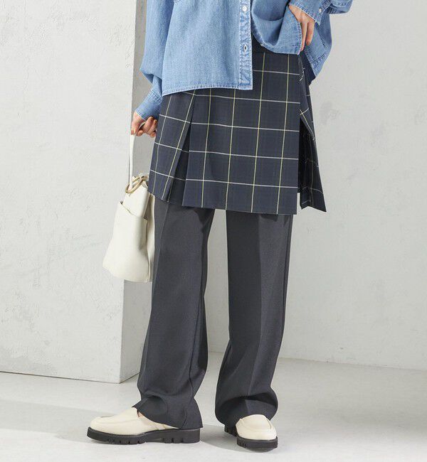 SHIPS for women「チェック プリーツ 巻き スカート」|スカート|