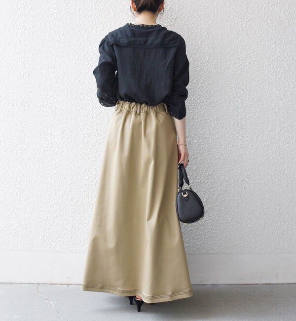 SHIPS any「SHIPS any:〈洗濯機可能〉コットン モス セーラー カラー レース ブラウス」|シャツ・ブラウス|