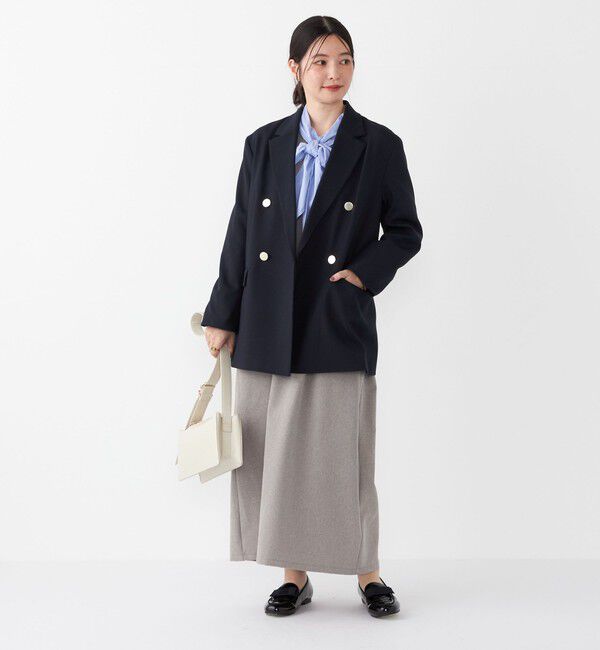 SHIPS Colors 「SHIPS Colors:〈手洗い可能〉シャーク フリンジ ジャンパー ワンピース◇」|ジャンパースカート|