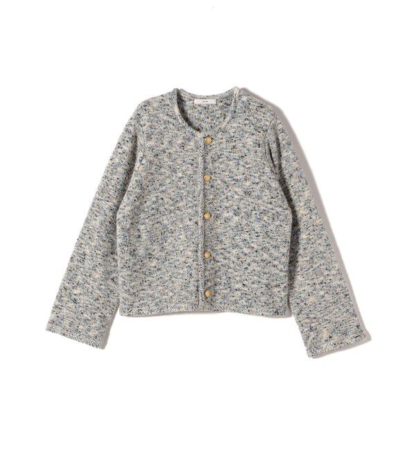 SHIPS for women「〈手洗い可能〉ミックス ヤーン ニット ジャケット」|カーディガン|