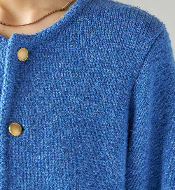 SHIPS for women「〈手洗い可能〉ミックス ヤーン ニット ジャケット」|カーディガン|