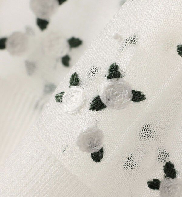 SHIPS for women「〈手洗い可能〉フラワー 刺繍 2WAY カーディガン」|カーディガン|