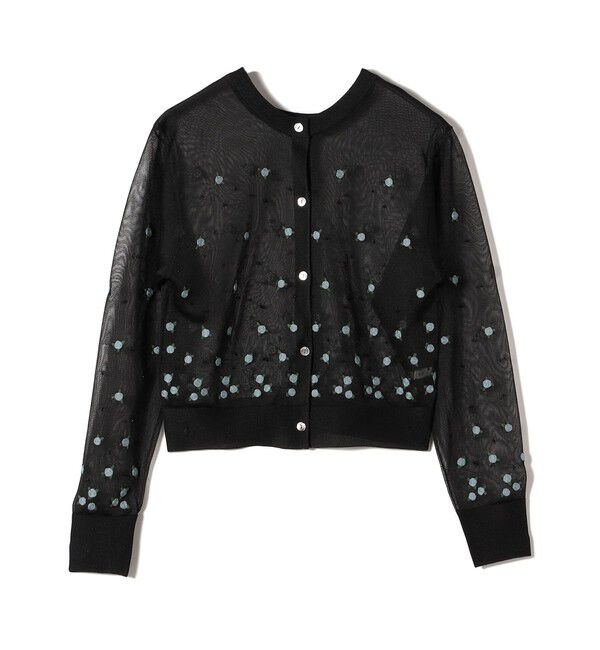 SHIPS for women「〈手洗い可能〉フラワー 刺繍 2WAY カーディガン」|カーディガン|