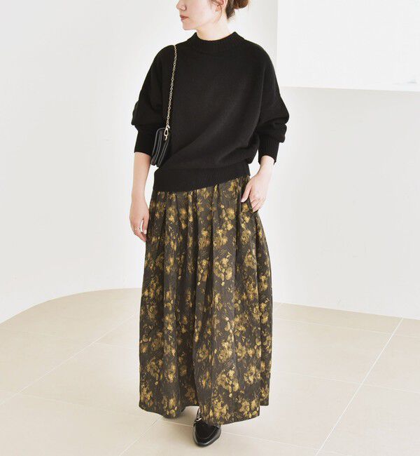 quaranciel「quaranciel: AQUA カシミヤ ミックス 2way ハイネック カーディガン」|カーディガン|