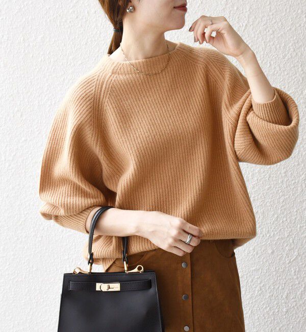 SHIPS any「SHIPS any:〈手洗い可能〉AQUA カシミヤ ミックス ハイネック ニット」|ニット・セーター|