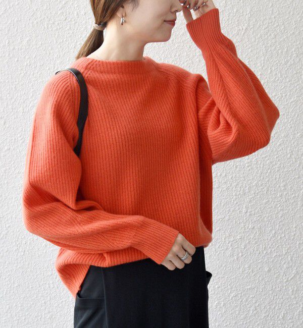 SHIPS any「SHIPS any:〈手洗い可能〉AQUA カシミヤ ミックス ハイネック ニット」|ニット・セーター|