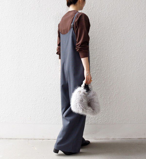 SHIPS any「SHIPS any:〈洗濯機可能〉ガンクラブ チェック サロペット パンツ」|オールインワン|