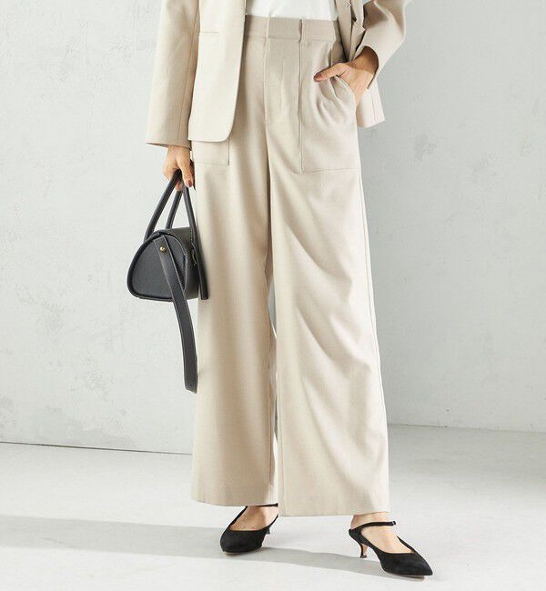 SHIPS for women「〈手洗い可能〉DELEGANT  ストレート パンツ（セットアップ対応）」|その他|
