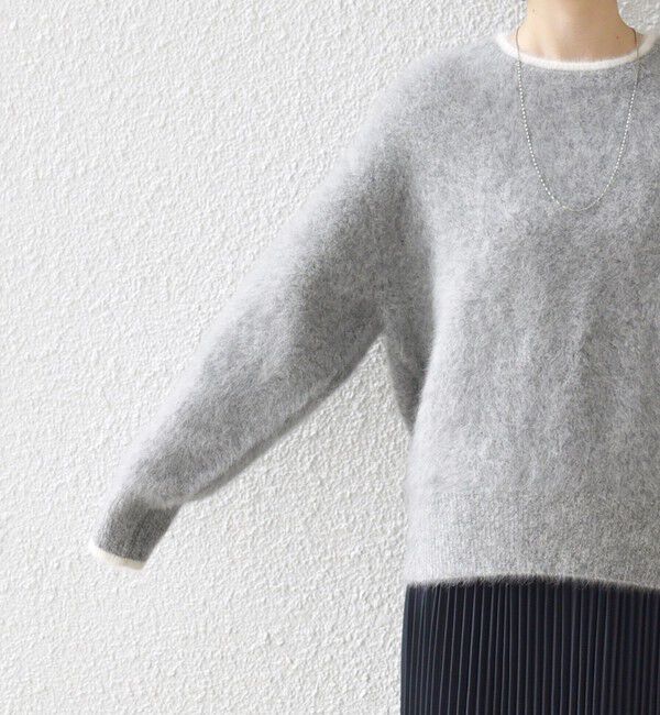 SHIPS for women「杢 フォックス カシミヤ クルーネック ニット プルオーバー」|ニット・セーター|