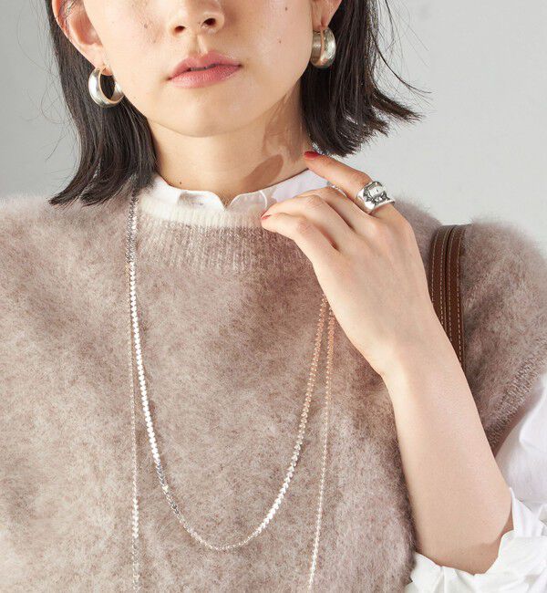 SHIPS for women「杢フォックス カシミヤ ニット ベスト」|ベスト・ジレ|