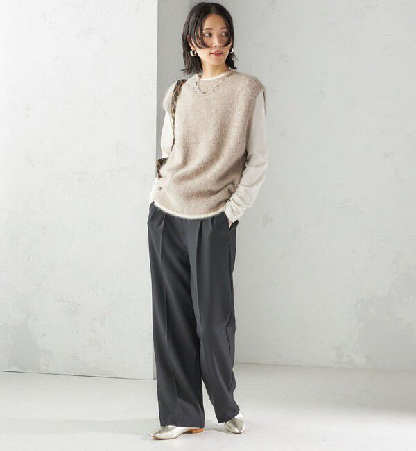 SHIPS for women「杢フォックス カシミヤ ニット ベスト」|ベスト・ジレ|