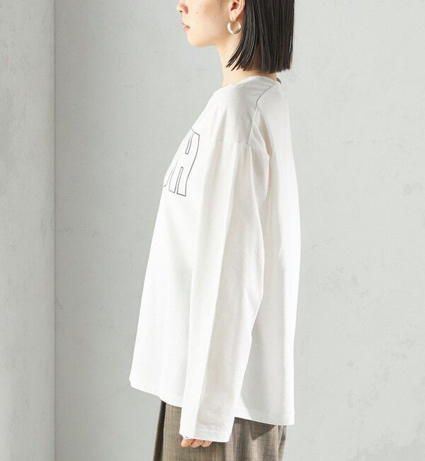 SHIPS for women「プリント ロゴ ロング スリーブ TEE」|Tシャツ・カットソー|
