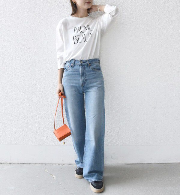 SHIPS for women「プリント ロゴ ロング スリーブ TEE」|Tシャツ・カットソー|