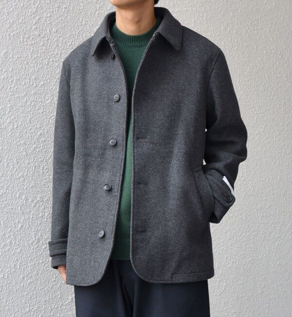SHIPS any「SHIPS any: PURE WOOL MELTON シングル Pコート 25AW◇」|ピーコート|