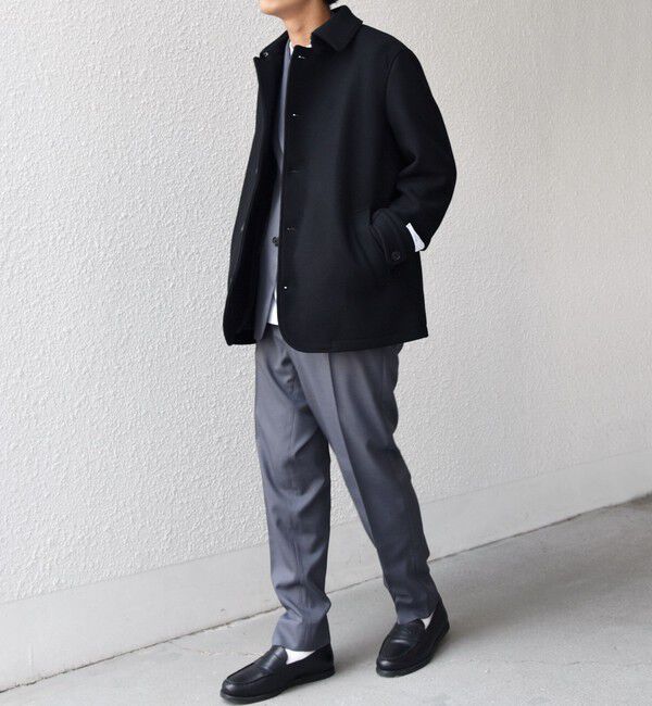 SHIPS any「SHIPS any: PURE WOOL MELTON シングル Pコート 25AW◇」|ピーコート|