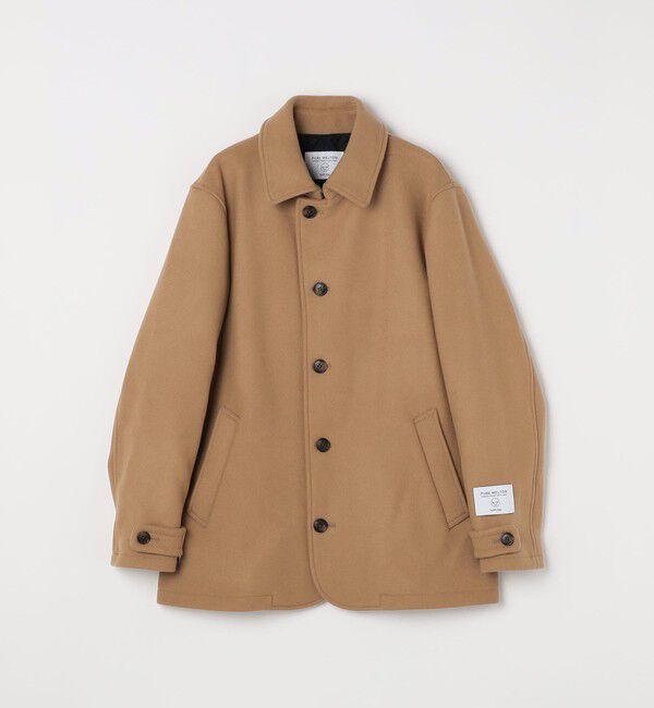 SHIPS any「SHIPS any: PURE WOOL MELTON シングル Pコート 25AW◇」|ピーコート|