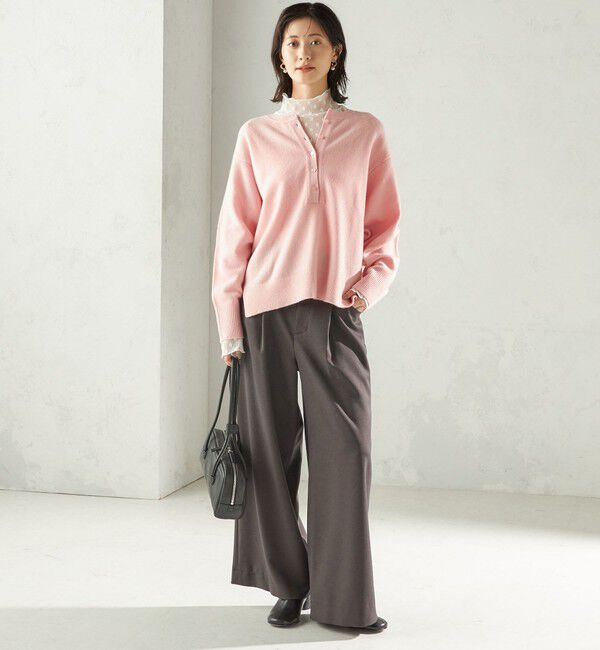 SHIPS for women「〈手洗い可能〉ウール カシミヤ 2WAY プルオーバー」|ニット・セーター|